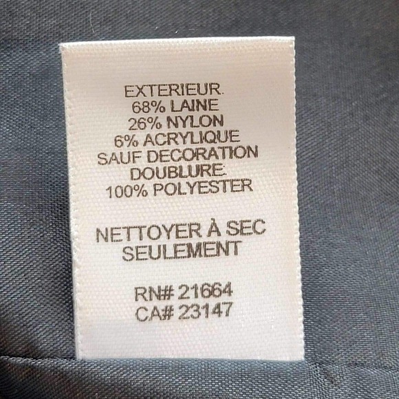 Talbots Blazer Jacket Womens 4 Wool Button Lined Black White Plaid Gingham - Picture 7 of 9